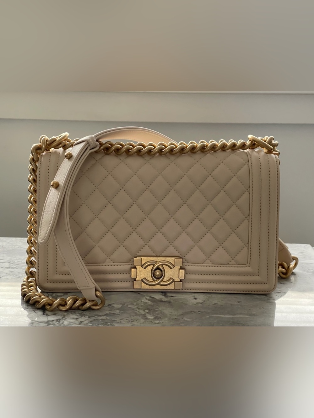NWT ~ AUTH CHANEL MED BOY BAG!!🤍
